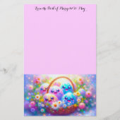 Easter Basket Stationery 便箋 (正面)