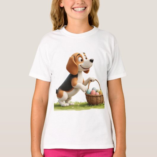 easter beagle tシャツ (正面)