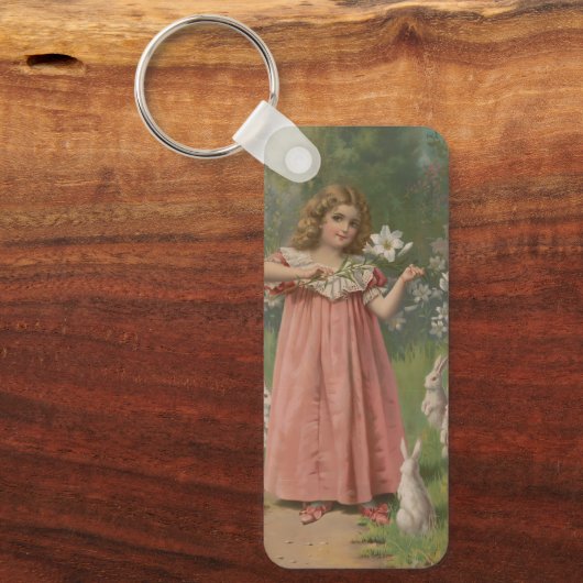 Easter Beauties, Vintage Illustration, 1898 キーホルダー (正面)