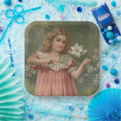 Easter Beauties, Vintage Illustration, 1898 ペーパープレート (パーティー)