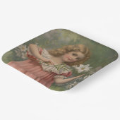 Easter Beauties, Vintage Illustration, 1898 ペーパープレート (傾斜あり)