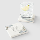 Easter Bible Verse Matthew 28:6 Floral Christian  ストーンコースター (横)