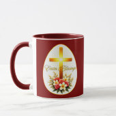 Easter Blessings – Christian Faith Art - caneca マグカップ (左)