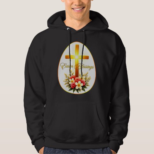 Easter Blessings – Christian Faith Art - moletom パーカ (正面)