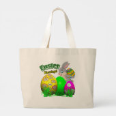 Easter Blessings-Easter Tote Bag ラージトートバッグ (裏面)