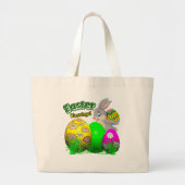 Easter Blessings-Easter Tote Bag ラージトートバッグ (正面)