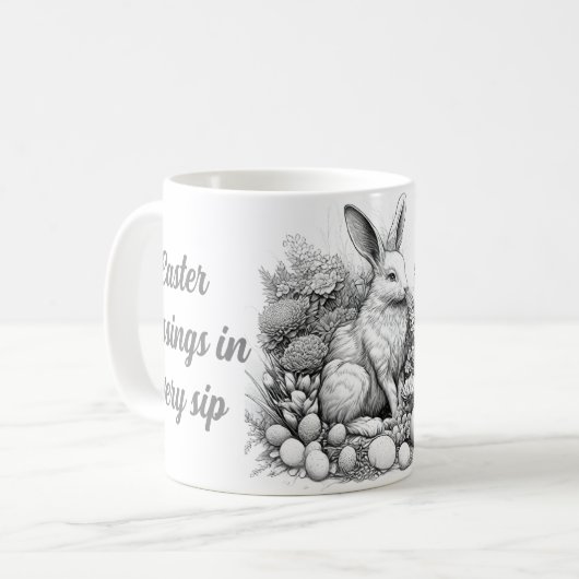Easter blessings in every sip コーヒーマグカップ (正面左)