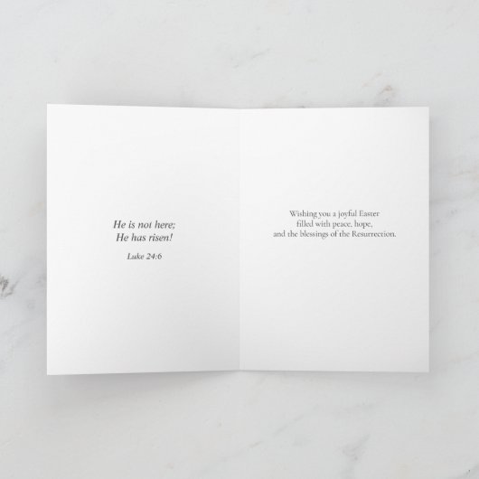 Easter Blessings Lamb of God Christian Easter Gree カード (内部)