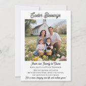Easter Blessings  Personalized Photo Template シーズンカード (正面)