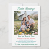 Easter Blessings  Personalized Photo Template シーズンカード (正面)