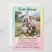 Easter Blessings  Personalized Photo Template シーズンカード (正面)