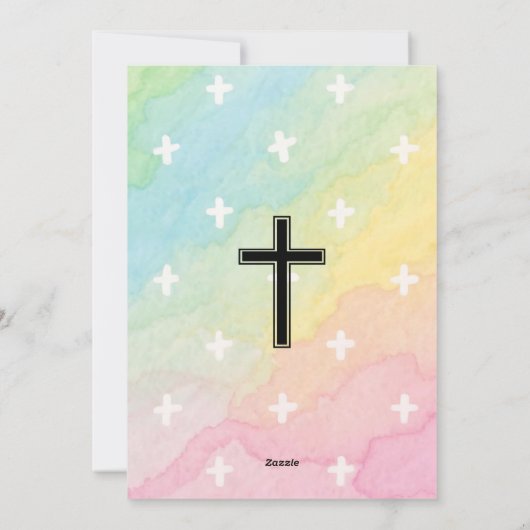 Easter Blessings  Personalized Photo Template シーズンカード (裏面)