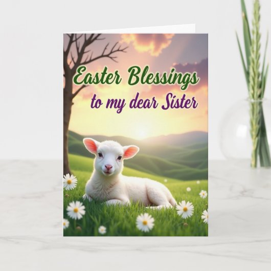 Easter Blessings Sister Card カード (正面)