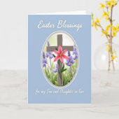 Easter Blessings Son And Law Card カード (黄色い花)