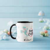 Easter Blue Bunny Personalized Mug マグカップ