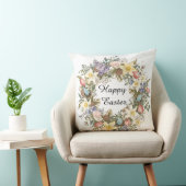  Easter Botanical Watercolor Floral Accent  クッション (椅子)