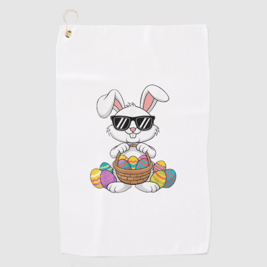 Easter Boys Girls Kids Toddler Bunny Rabbit Easter ゴルフタオル (正面)