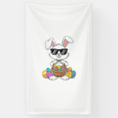 Easter Boys Girls Kids Toddler Bunny Rabbit Easter 横断幕 (縦)