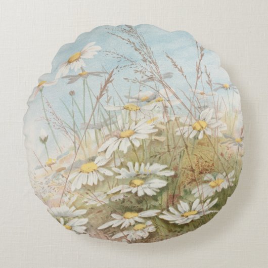 "Easter Brings the Budding Spring" ラウンドクッション (正面)