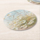 "Easter Brings the Budding Spring" ラウンドペーパーコースター (アングル)