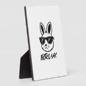 Easter Bruh Bunny Sunglasses Funny Meme Men Boys K フォトプラーク (側面)