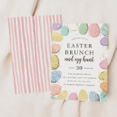 Easter Brunch and Egg Hunt Easter Holiday 招待状