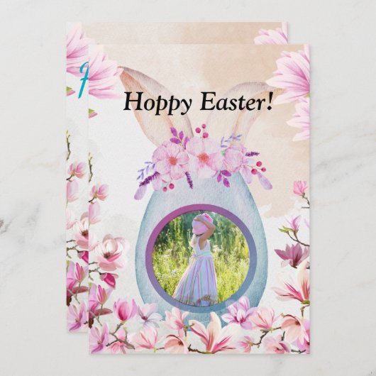 Easter brunch easter egg photo 招待状 (正面/裏面)