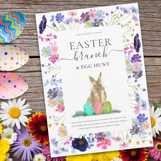 Easter Brunch & Egg Hunt 招待状