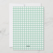 Easter Brunch & Egg Hunt Green Gingham シーズンカード (裏面)