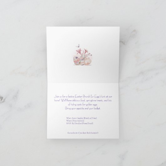 Easter Brunch & Egg Hunt Invitation 招待状 (内部)