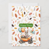 Easter Brunch & Egg Hunt | Spring Bunny Carrot Car 招待状 (裏面)