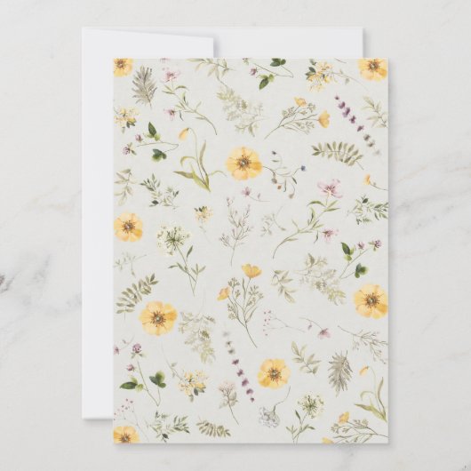 Easter Brunch & Egg Hunt | Wildflower Bunny 招待状 (裏面)