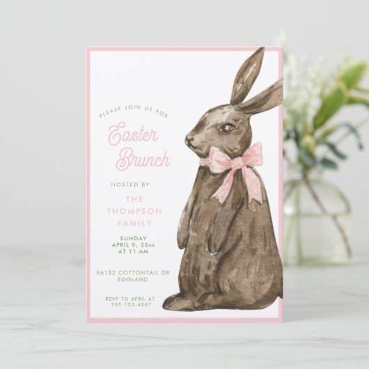 Easter Brunch Invitation 招待状 (スタンド正面)