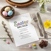 Easter Brunch Invitation | Modern Elegant Spring 招待状