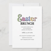 Easter Brunch Invitation | Modern Elegant Spring  招待状 (正面)