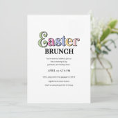 Easter Brunch Invitation | Modern Elegant Spring  招待状 (スタンド正面)