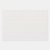 Easter Bunnies & Baby Chicks Cute Patterns ラッピングペーパーシート (正面3)