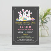 Easter Bunnies Easter Egg Hunt Invitation 招待状 (スタンド正面)