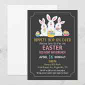 Easter Bunnies Easter Egg Hunt Invitation 招待状 (正面/裏面)