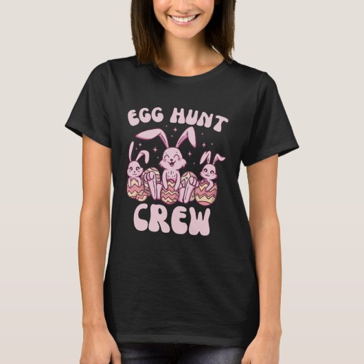 Easter Bunnies Egg Hunt Crew  Cute for Boys Girls  Tシャツ (正面)