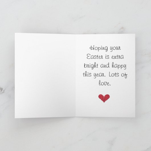 Easter bunny カード (内部)