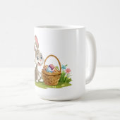 Easter bunny コーヒーマグカップ (正面右)