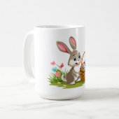 Easter bunny コーヒーマグカップ (正面左)