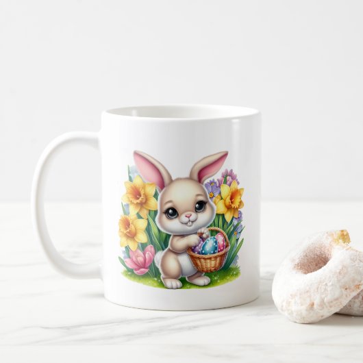 Easter Bunny  コーヒーマグカップ (ドーナツ)