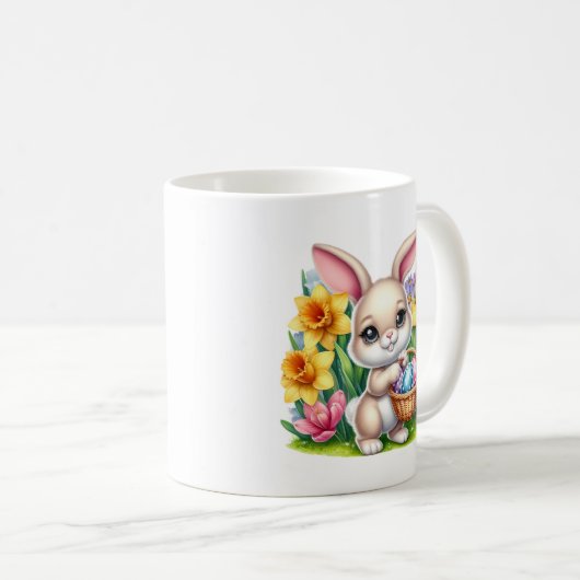 Easter Bunny コーヒーマグカップ (正面右)