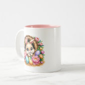 Easter Bunny  ツートーンマグカップ (正面左)