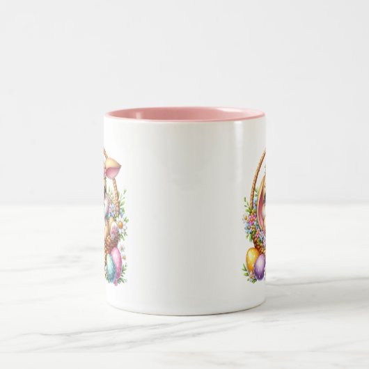 Easter Bunny  ツートーンマグカップ (中央)