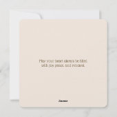 Easter Bunny &ハートカスタム5.25インチx 5.25インチ シーズンカード (裏面)