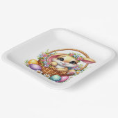 Easter Bunny  ペーパープレート (傾斜あり)