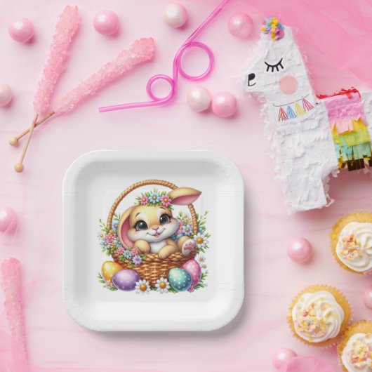Easter Bunny ペーパープレート (パーティー)